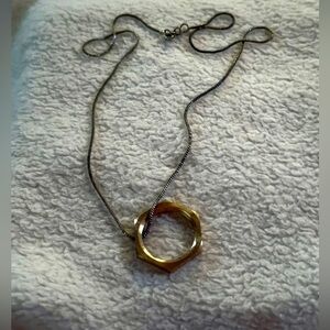Gold Circle Necklace 🌟